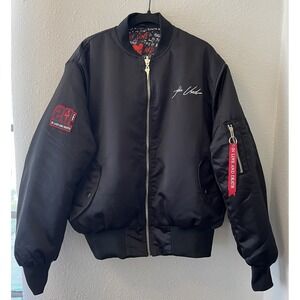 The Used In Love and Death 20 Year Reversible Bomber Jacket Med Limited Edition